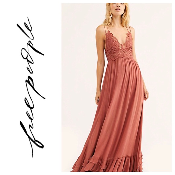 NWT $128 Free People Adela Lace Maxi - Picture 6 of 7